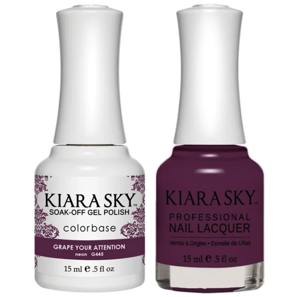 Kiara Sky Gel + Matching Lacquer - Grape Your Attention #445