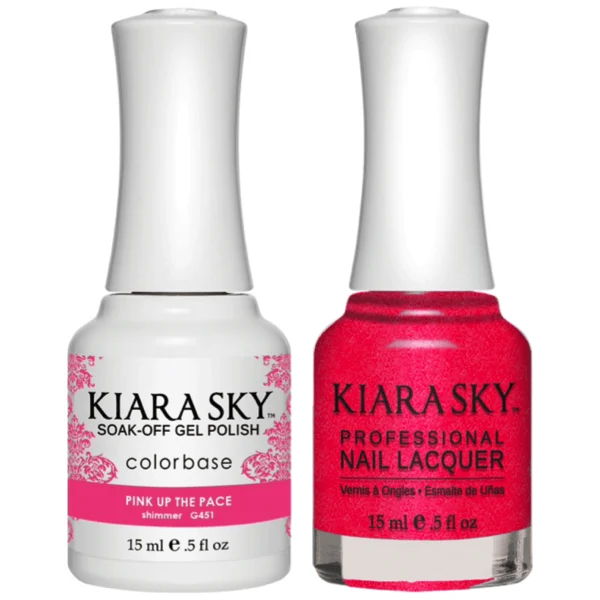 Kiara Sky Gel + Matching Lacquer - Pink Up The Pace #451