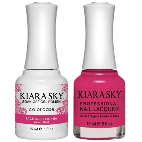 Kiara Sky Gel + Matching Lacquer - Back To The Fuchsia #453