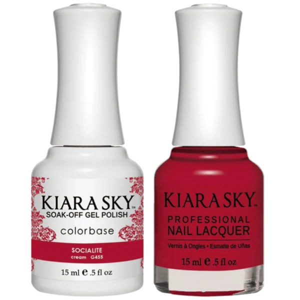 Kiara Sky Gel + Matching Lacquer - Socialite #455