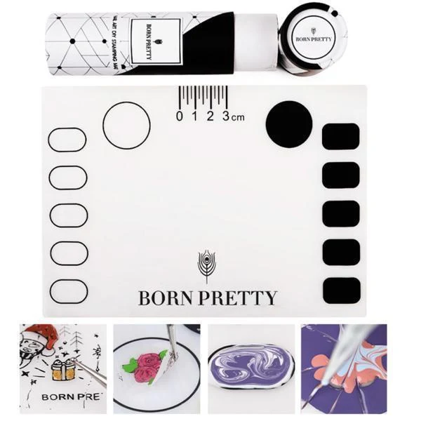 Born Pretty - Silicone Stamping Mat with box #39626 + #38424