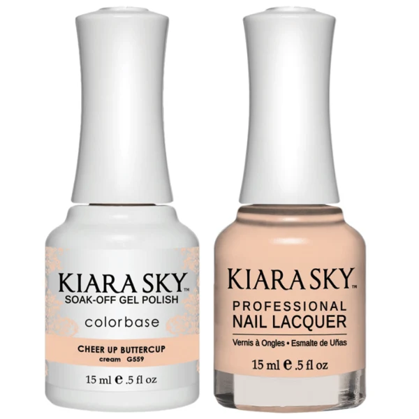 Kiara Sky Gel + Matching Lacquer - Cheer Up Buttercup #559