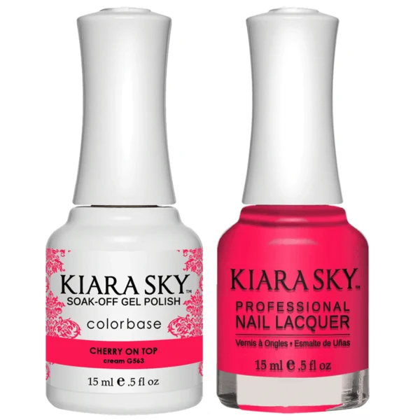 Kiara Sky Gel + Matching Lacquer - Cherry On Top #563