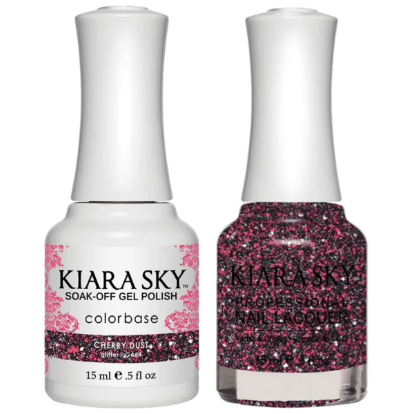 Kiara Sky Gel + Matching Lacquer - Cherry Dust #464