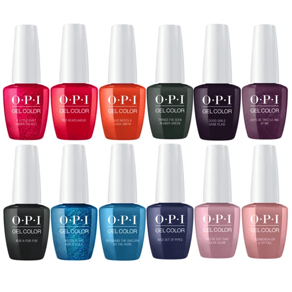 OPI GelColor Fall 2019 Scotland Collection Set Of 12