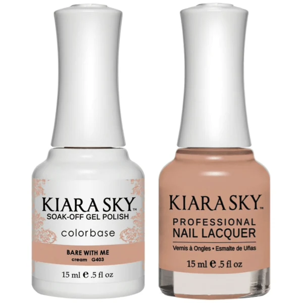 Kiara Sky Gel + Matching Lacquer - Bare With Me #403