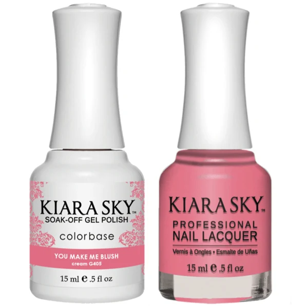 Kiara Sky Gel + Matching Lacquer - You Make Me Blush #405