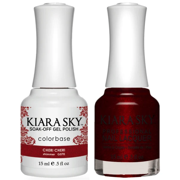 Kiara Sky Gel + Matching Lacquer - Cheri Cheri #570