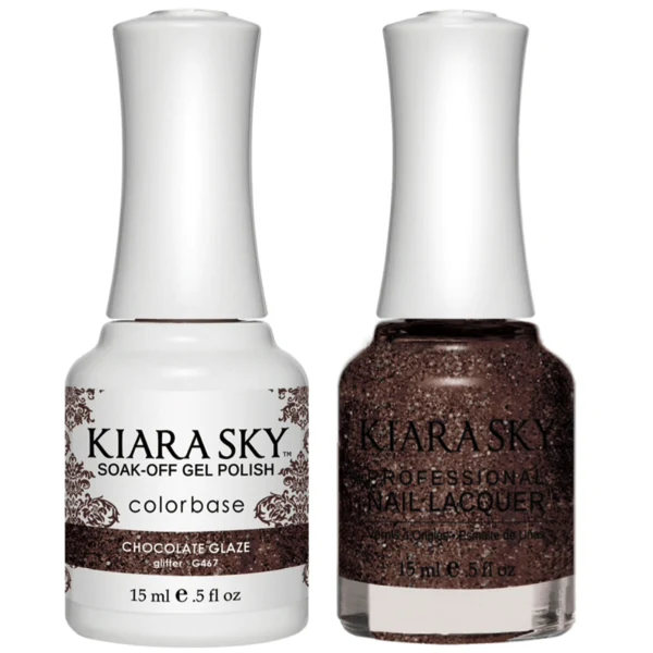Kiara Sky Gel + Matching Lacquer - Chocolate Glaze #467