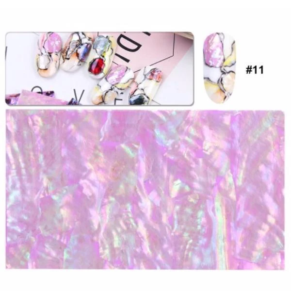 Full Beauty - Holographic Seashell Mermaid Marble Decal Wraps