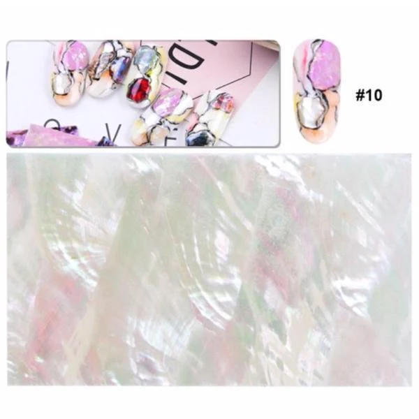 Full Beauty - Holographic Seashell Mermaid Marble Decal Wraps