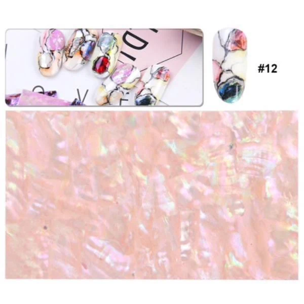 Full Beauty - Holographic Seashell Mermaid Marble Decal Wraps
