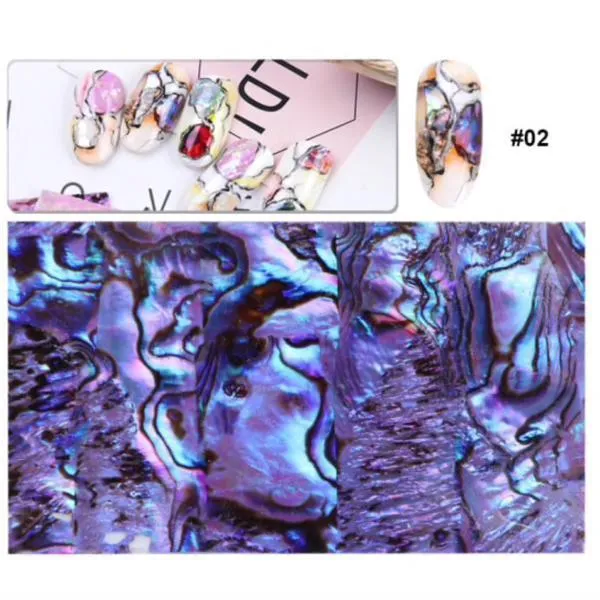 Full Beauty - Holographic Seashell Mermaid Marble Decal Wraps
