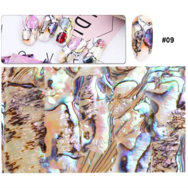 Full Beauty - Holographic Seashell Mermaid Marble Decal Wraps