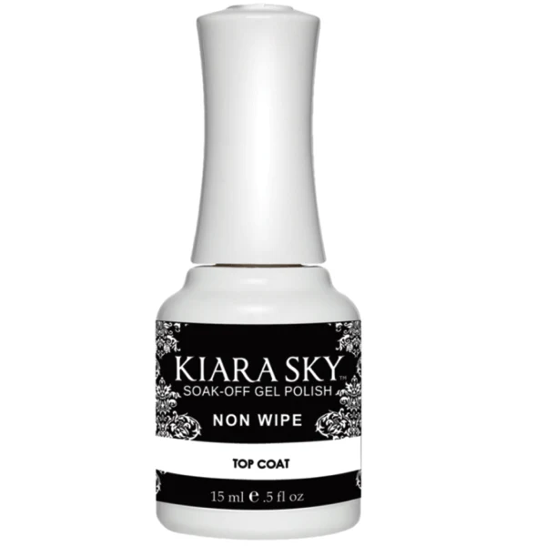 Kiara Sky Gel Polish - Non Wipe Top Coat 0.5 oz 15 mL