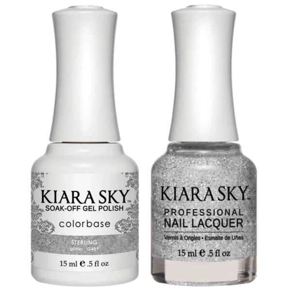 Kiara Sky Gel + Matching Lacquer - Sterling #489
