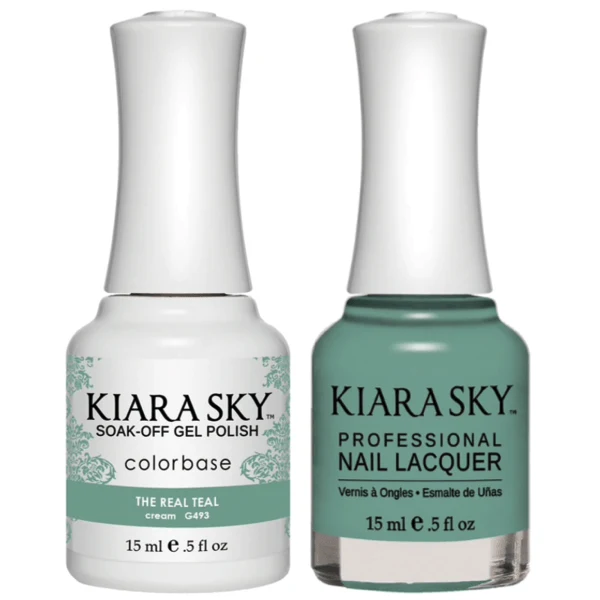 Kiara Sky Gel + Matching Lacquer - The Real Teal #493