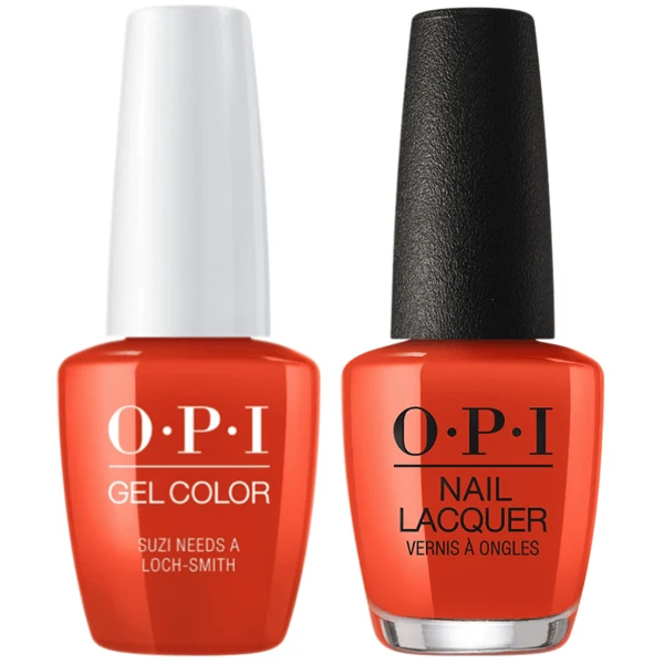 OPI GelColor + Matching Lacquer Suzi Needs A Loch-Smith #U14