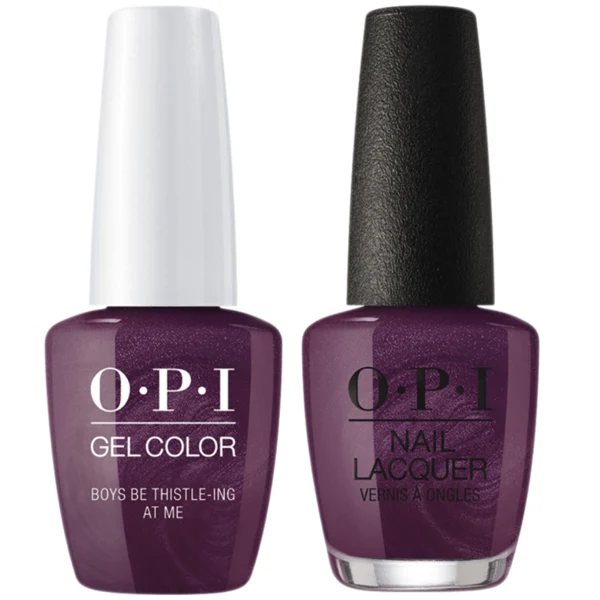 OPI GelColor + Matching Lacquer Boys Be Thistle-ing At Me #U17