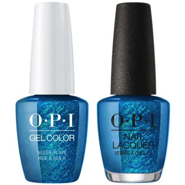 OPI GelColor + Matching Lacquer Nessie Plays Hide & Sea-K #U19