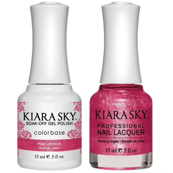 Kiara Sky Gel + Matching Lacquer - Pink Lipstick #422