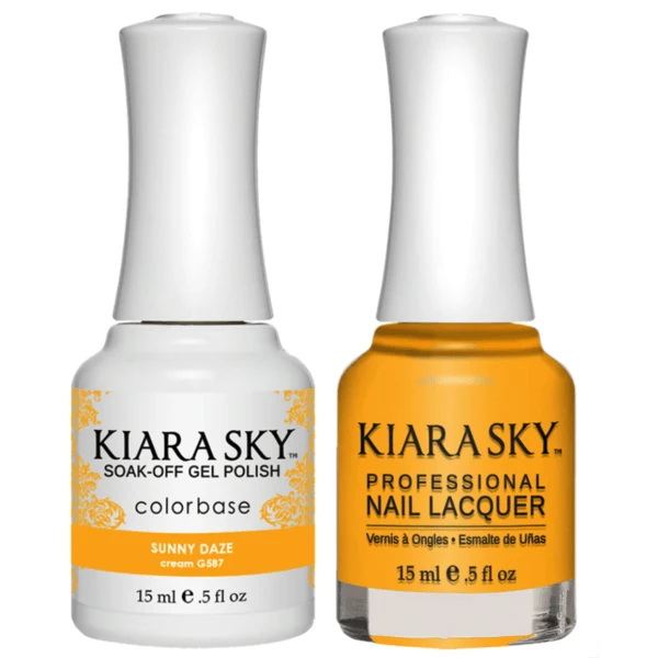 Kiara Sky Gel + Matching Lacquer - Sunny Daze #587