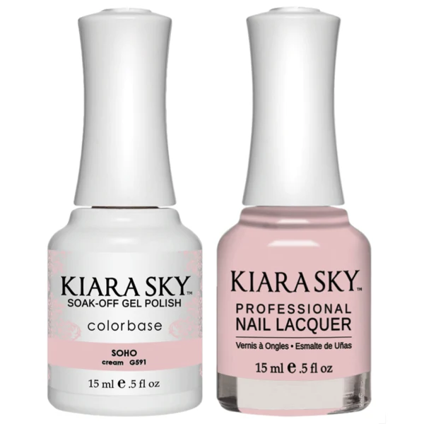 Kiara Sky Gel + Matching Lacquer - Soho #591