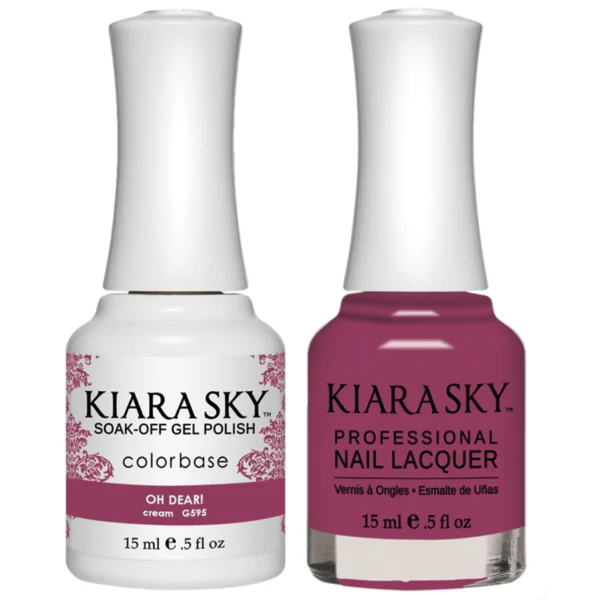 Kiara Sky Gel + Matching Lacquer - Oh Dear! #595
