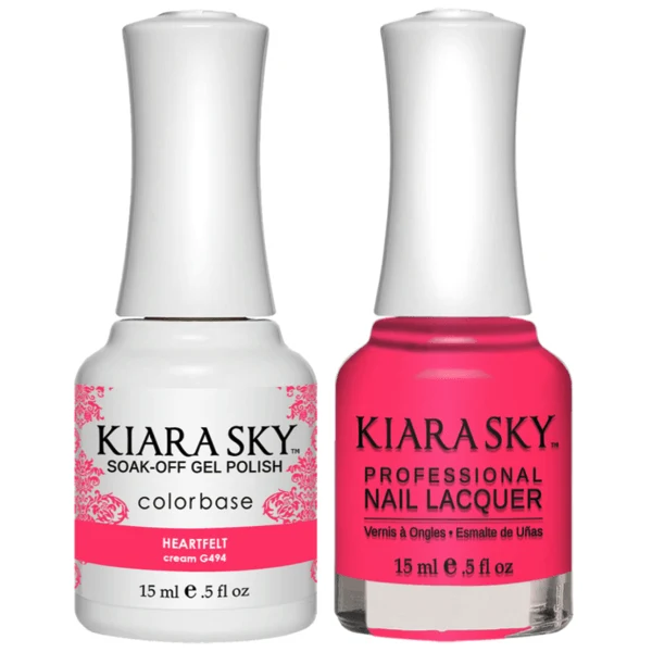 Kiara Sky Gel + Matching Lacquer - Heartfelt #494