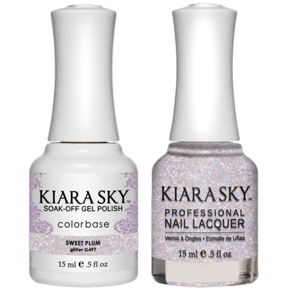 Kiara Sky Gel + Matching Lacquer - Sweet Plum #497