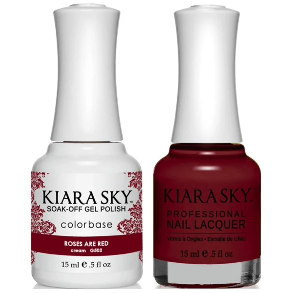 Kiara Sky Gel + Matching Lacquer - Roses Are Red #502