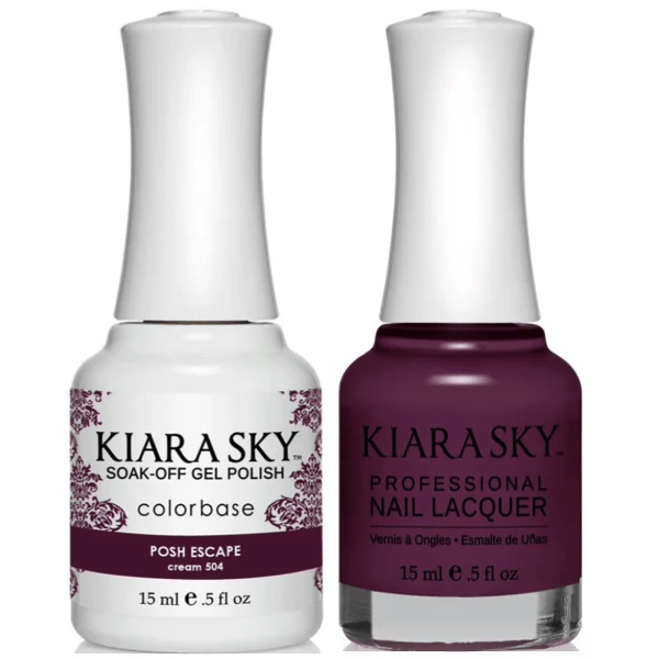 Kiara Sky Gel + Matching Lacquer - Posh Escape #504