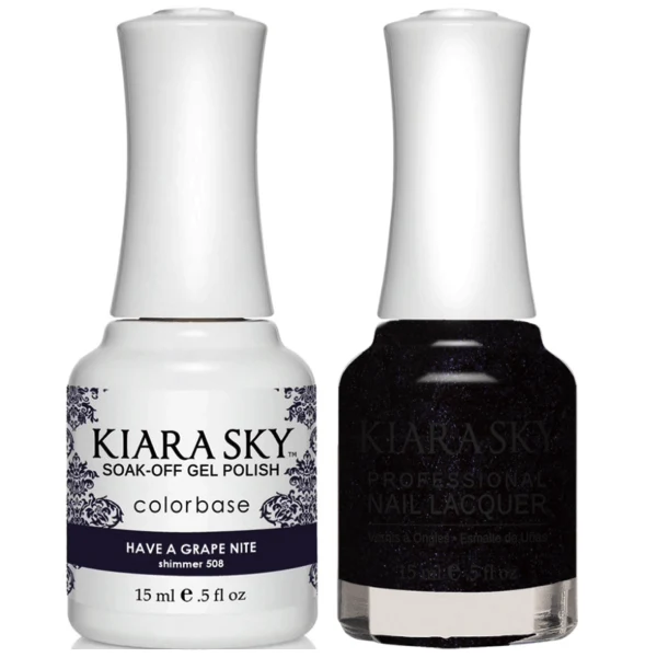 Kiara Sky Gel + Matching Lacquer - Have A Grape Nite #508