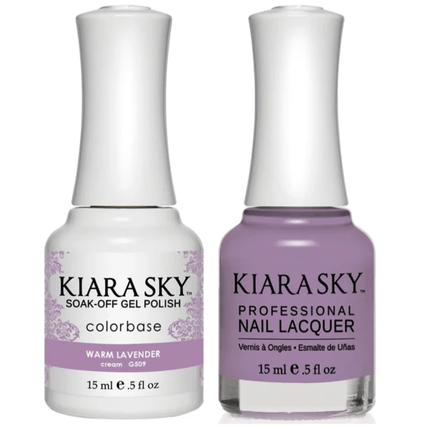 Kiara Sky Gel + Matching Lacquer - Warm Lavender #509