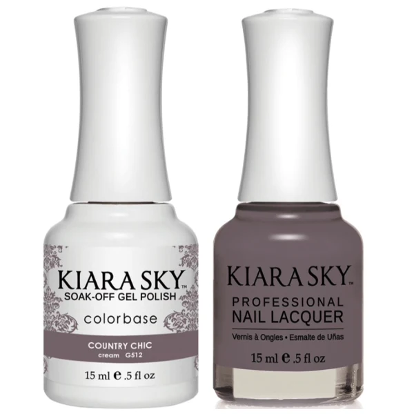 Kiara Sky Gel + Matching Lacquer - Country Chic #512