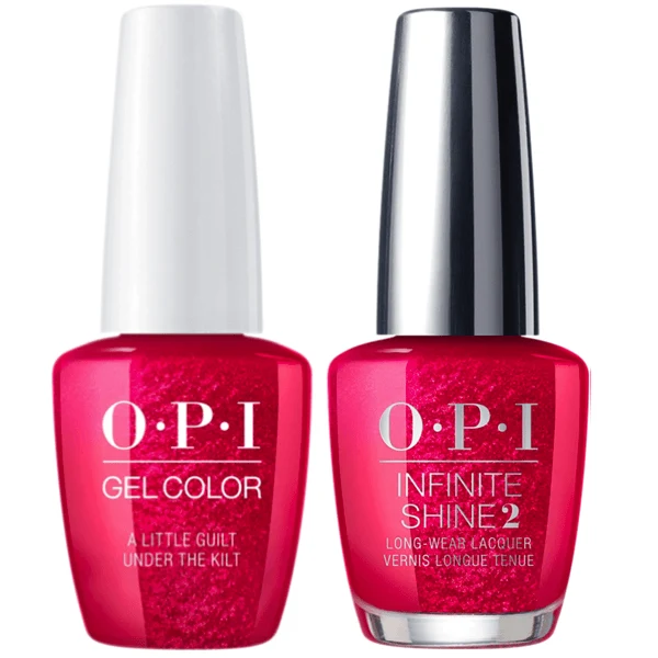 OPI GelColor + Infinite Shine A Little Guilt Under the Kilt #U12