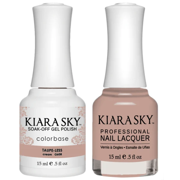 Kiara Sky Gel + Matching Lacquer - Taupe-Less #608