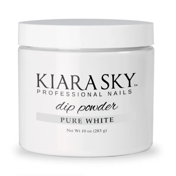 Kiara Sky Dip Powder - Pure White Refill 10 oz
