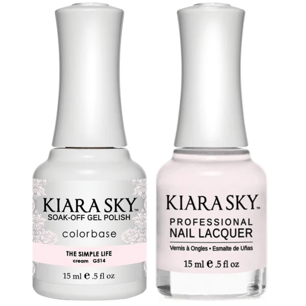Kiara Sky Gel + Matching Lacquer - The Simple Life #514