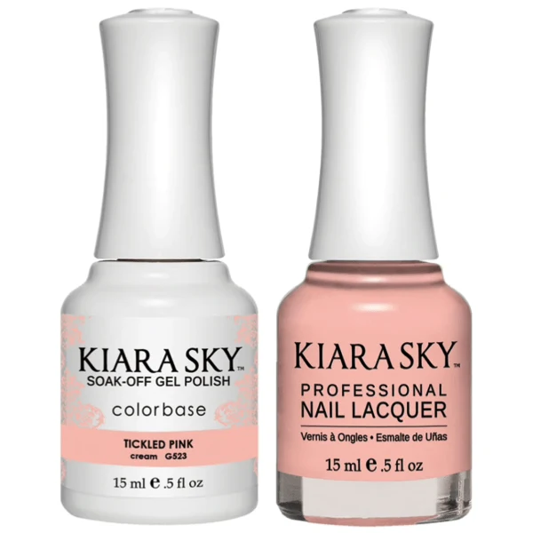 Kiara Sky Gel + Matching Lacquer - Tickled Pink #523
