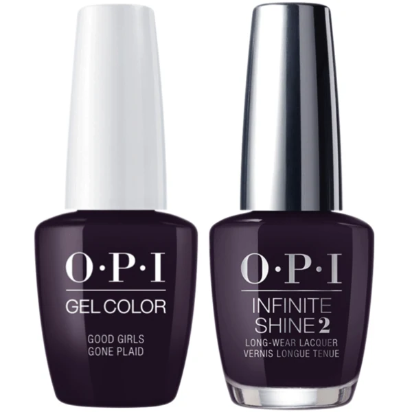 OPI GelColor + Infinite Shine Good Girls Gone Plaid #U16