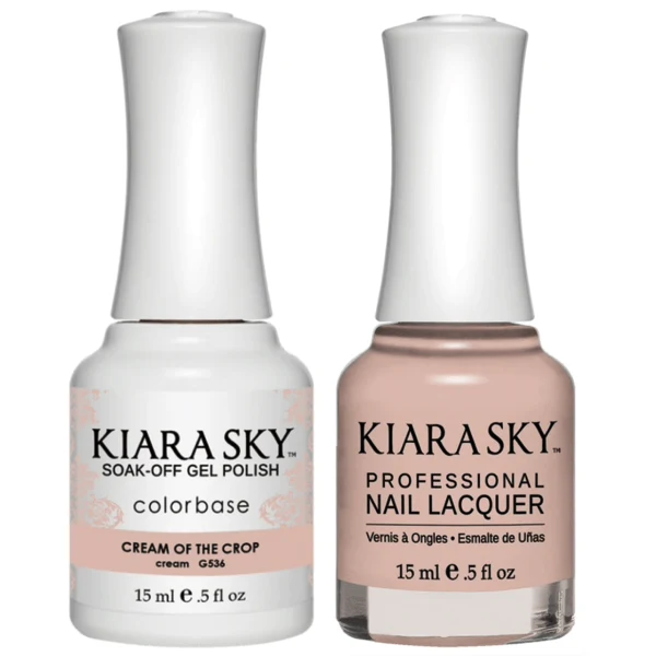 Kiara Sky Gel + Matching Lacquer - Cream Of The Crop #536