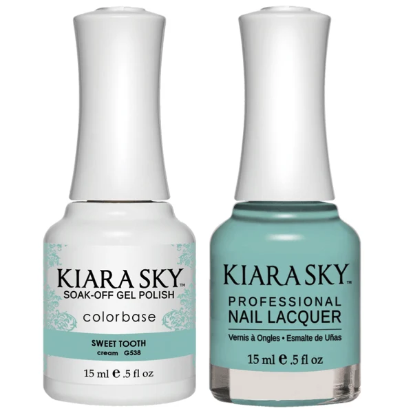 Kiara Sky Gel + Matching Lacquer - Sweet Tooth #538