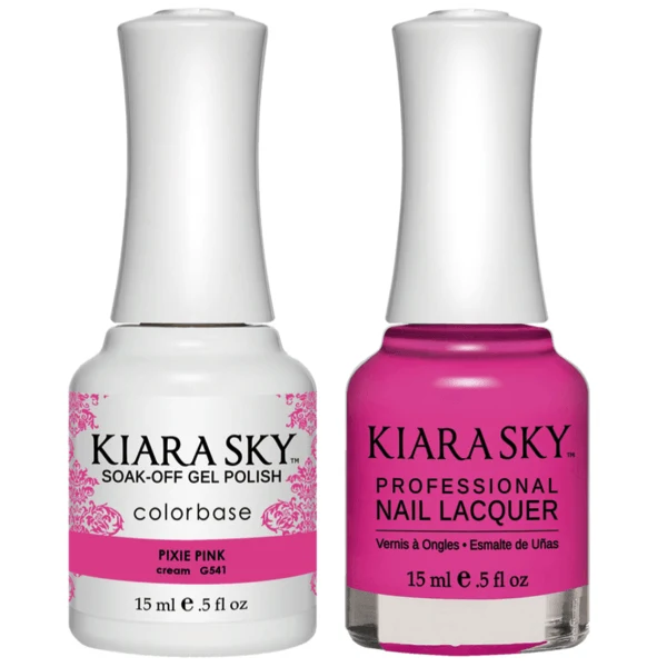Kiara Sky Gel + Matching Lacquer - Pixie Pink #541