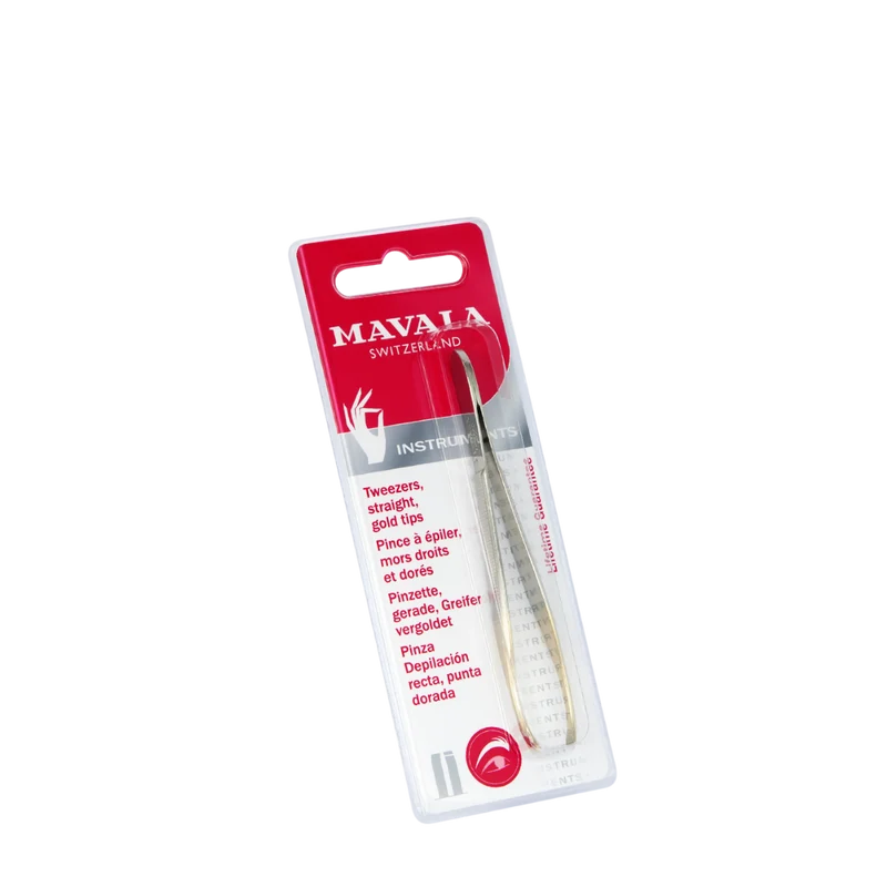 Tweezers – Straight, Gold Tips