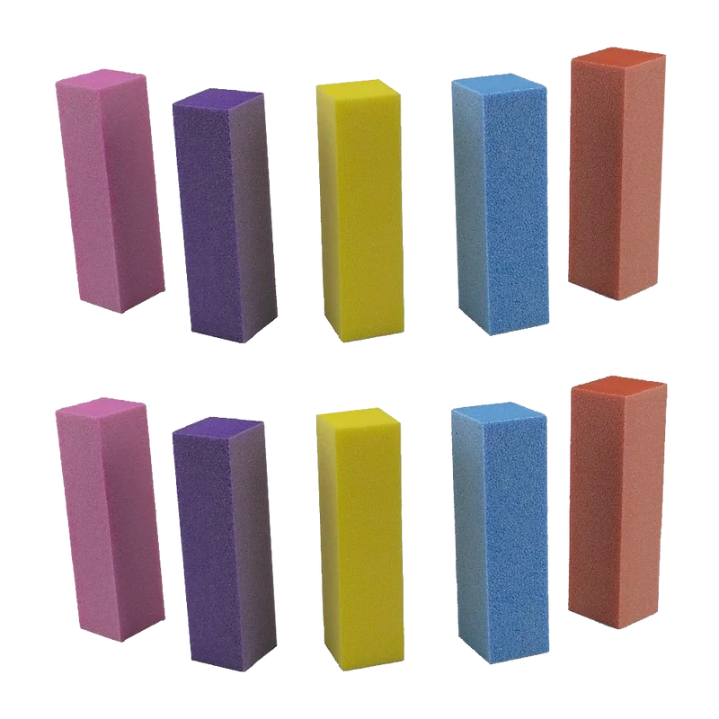 Yueton Pack Of 10 Buffing Sanding Buffer Block Files Pedicure Manicure Nail Art Tips Tool