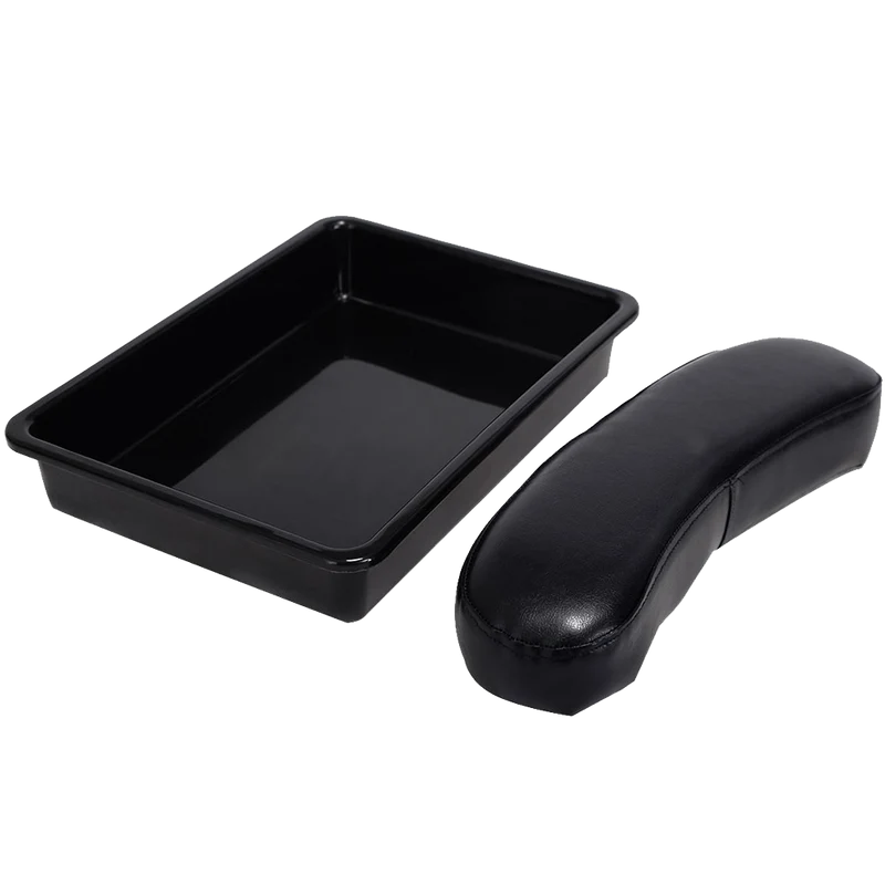 Giantex Manicure Nail Table Station Black Steel Frame Beauty Spa Salon Equipment Drawer