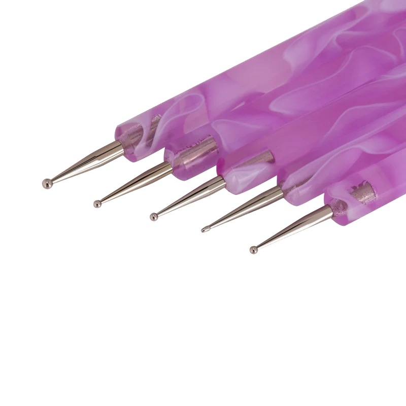 Ghb Nail Art Brushes Painting Draw Dotting Pens 24 Pieces Kit Set With Black Rollup Bag