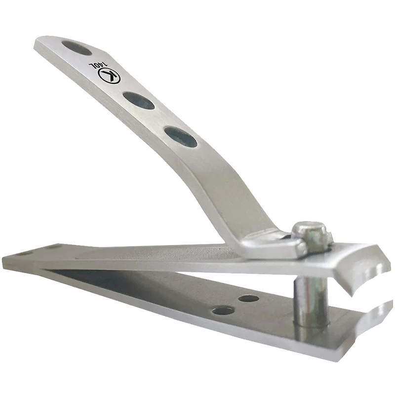Clipprokohm Toenail Clipper For Thick Nails 4mm Wide Jaw Opening Curved Blades Stainless Steel