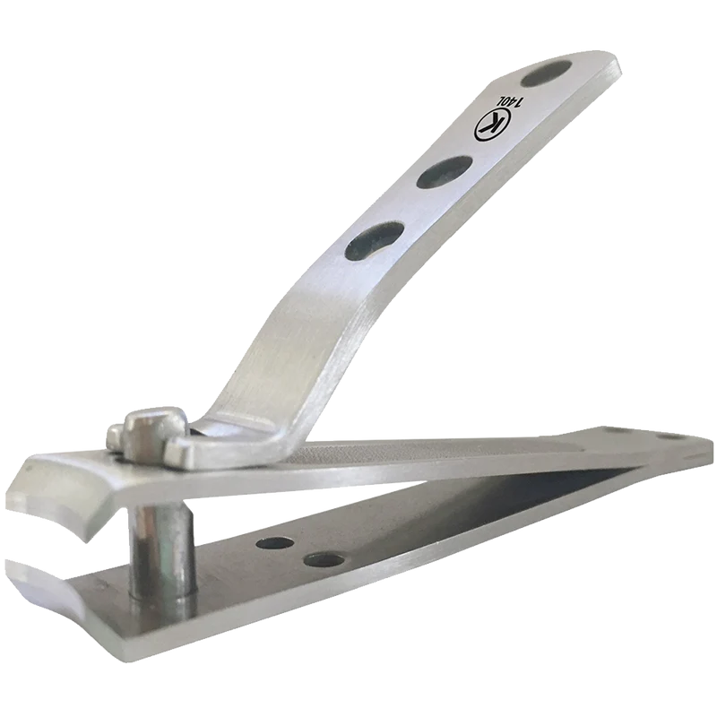 Clipprokohm Toenail Clipper For Thick Nails 4mm Wide Jaw Opening Curved Blades Stainless Steel